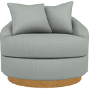  Best Home Furnishings Alanna 2928HB Swivel Chair - Power Blue/Honey Birch IMAGE 2