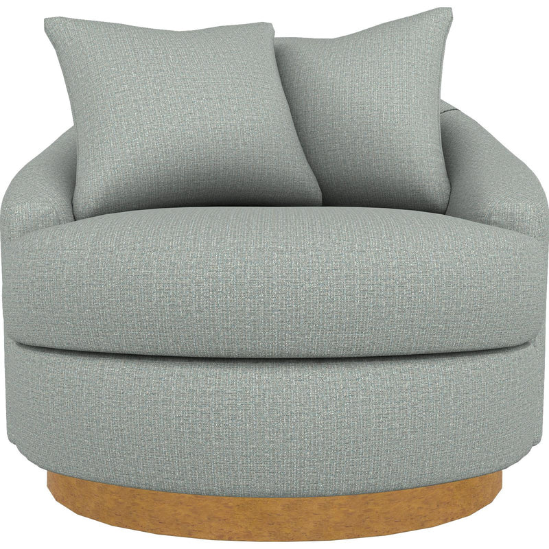  Best Home Furnishings Alanna 2928HB Swivel Chair - Power Blue/Honey Birch IMAGE 2