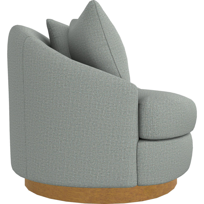  Best Home Furnishings Alanna 2928HB Swivel Chair - Power Blue/Honey Birch IMAGE 3