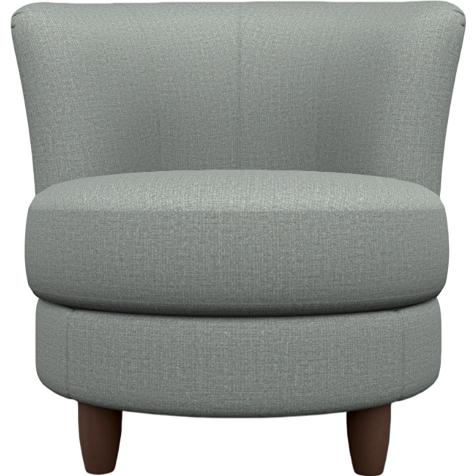  Best Home Furnishings Palmona 2948DW Swivel Chair - Power Blue/Dark Walnut IMAGE 2