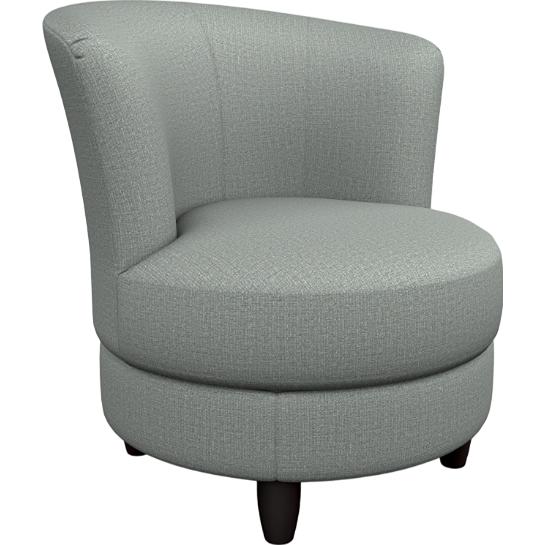  Best Home Furnishings Palmona 2948E Swivel Chair - Power Blue/Espresso IMAGE 1