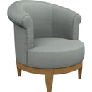  Best Home Furnishings Attica 2958DW Swivel Chair - Power Blue/Dark Walnut IMAGE 1