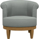  Best Home Furnishings Attica 2958DW Swivel Chair - Power Blue/Dark Walnut IMAGE 2