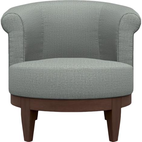  Best Home Furnishings Attica 2958E Swivel Chair - Power Blue/Espresso IMAGE 2