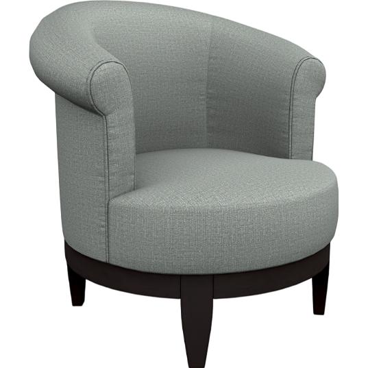  Best Home Furnishings Attica 2958HB Swivel Chair - Power Blue/Honey Birch IMAGE 1