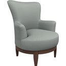  Best Home Furnishings Justine 2968DW Swivel Chair - Power Blue/Dark Walnut IMAGE 1