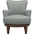  Best Home Furnishings Justine 2968DW Swivel Chair - Power Blue/Dark Walnut IMAGE 2