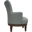  Best Home Furnishings Justine 2968DW Swivel Chair - Power Blue/Dark Walnut IMAGE 3