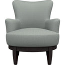  Best Home Furnishings Justine 2968E Swivel Chair - Power Blue/Espresso IMAGE 2