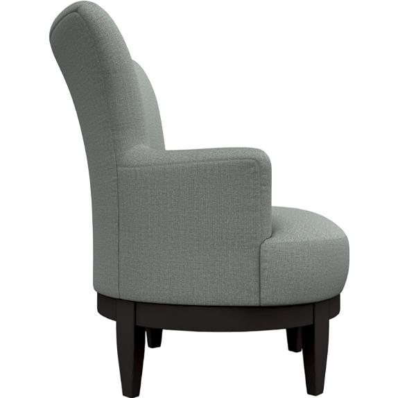  Best Home Furnishings Justine 2968E Swivel Chair - Power Blue/Espresso IMAGE 3