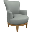  Best Home Furnishings Justine 2968HB Swivel Chair - Power Blue/Honey Birch IMAGE 1