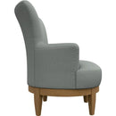  Best Home Furnishings Justine 2968HB Swivel Chair - Power Blue/Honey Birch IMAGE 3