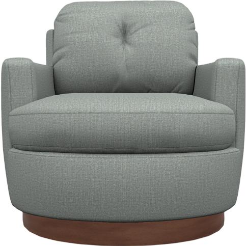  Best Home Furnishings Skipper 2978DW Swivel Chair - Power Blue/Dark Walnut IMAGE 2