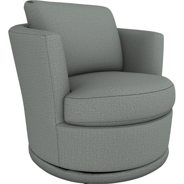  Best Home Furnishings Tina 2998 Swivel Chair - Power Blue/Matching Body Fabric IMAGE 1