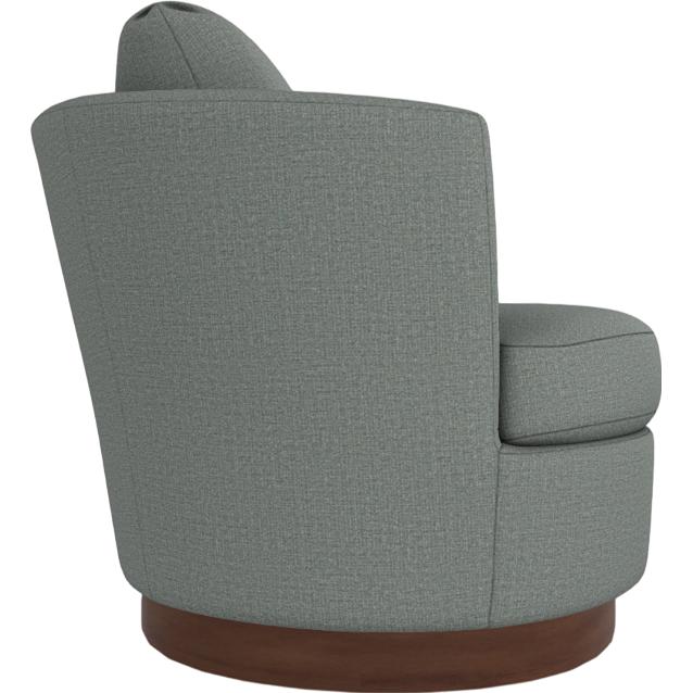  Best Home Furnishings Tina 2998DW Swivel Chair - Power Blue/Dark Walnut IMAGE 3