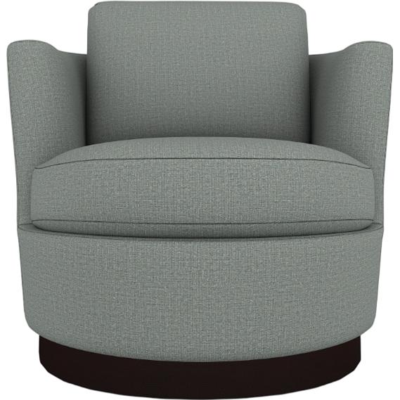  Best Home Furnishings Tina 2998E Swivel Chair - Power Blue/Espresso IMAGE 2