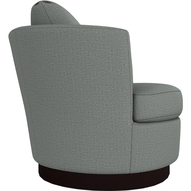  Best Home Furnishings Tina 2998E Swivel Chair - Power Blue/Espresso IMAGE 3