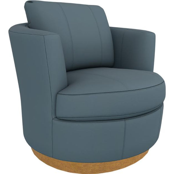  Best Home Furnishings Tina 2998HBL Swivel Chair - Tranquil/Honey Birch IMAGE 1