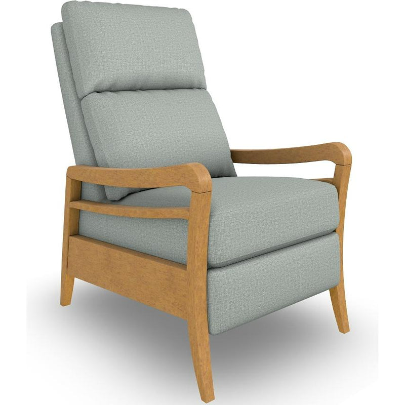  Best Home Furnishings Ryberson 3LP00HB Power High Leg Recliner - Power Blue/Honey Birch IMAGE 1