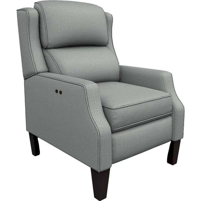  Best Home Furnishings Pauley 3LP50E Power High Leg Recliner - Power Blue/Espresso IMAGE 1