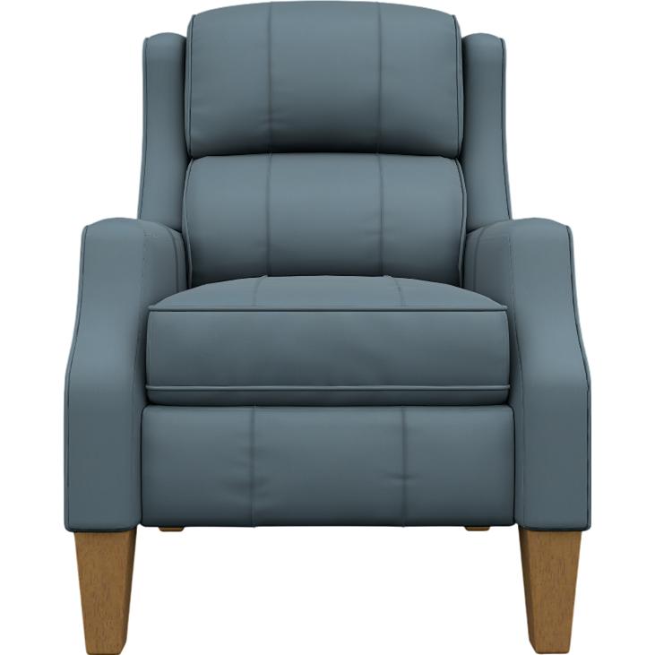  Best Home Furnishings Pauley 3LP50HBLU Power High Leg Recliner - Tranquil/Honey Birch IMAGE 2