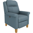  Best Home Furnishings Prima 3LZ40HBLU Power Tilt Headrest High Leg Recliner - Tranquil/Honey Birch IMAGE 1