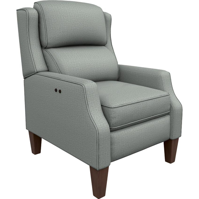  Best Home Furnishings Pauley 3L50DW High Leg Recliner - Power Blue/Dark Walnut IMAGE 1