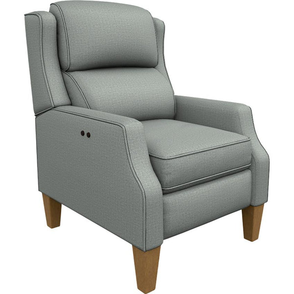  Best Home Furnishings Pauley 3L50HB High Leg Recliner - Power Blue/Honey Birch IMAGE 1