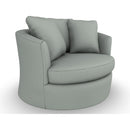  Best Home Furnishings Astro 3048 Swivel Chair With Pillows - Power Blue IMAGE 1