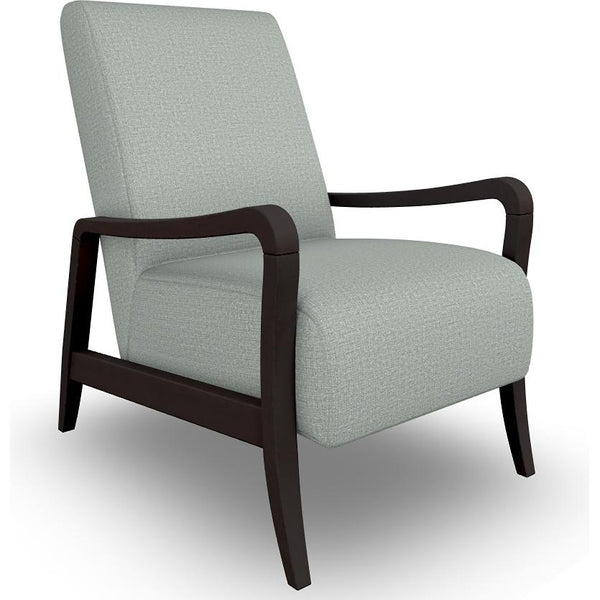  Best Home Furnishings Rybe 3100E Stationary Chair - Power Blue/Espresso IMAGE 1