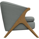  Best Home Furnishings Tatiana 3850HB Stationary Chair - Power Blue/Honey Birch IMAGE 3