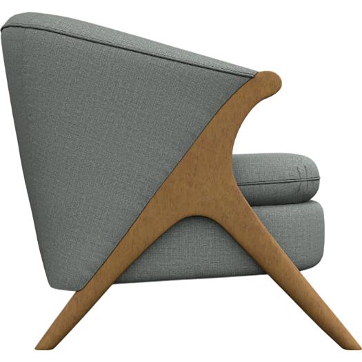  Best Home Furnishings Tatiana 3850HB Stationary Chair - Power Blue/Honey Birch IMAGE 3