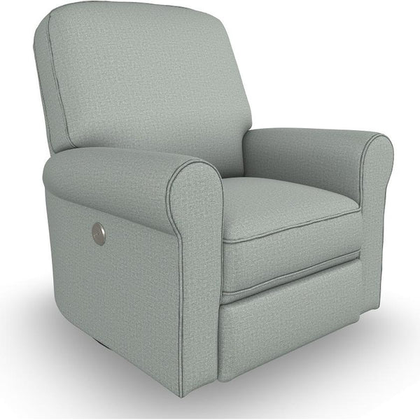  Best Home Furnishings Josey 4NZ95 Power Tilt Headrest Swivel Glider Recliner - Power Blue IMAGE 1