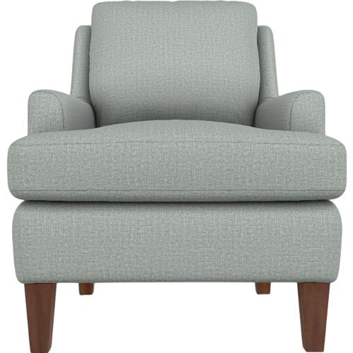  Best Home Furnishings Ennis 4040DW Stationary Chair - Power Blue/Dark Walnut IMAGE 2