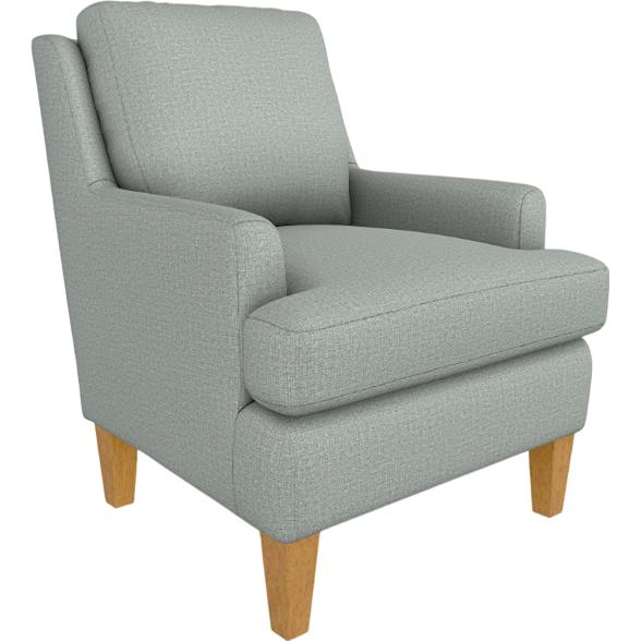  Best Home Furnishings Ennis 4040HB Stationary Chair - Power Blue/Honey Birch IMAGE 1