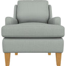  Best Home Furnishings Ennis 4040HB Stationary Chair - Power Blue/Honey Birch IMAGE 2