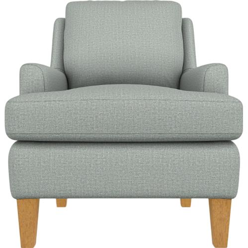  Best Home Furnishings Ennis 4040HB Stationary Chair - Power Blue/Honey Birch IMAGE 2