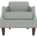  Best Home Furnishings Ashelle 4110DW Stationary Chair - Power Blue/Dark Walnut IMAGE 2