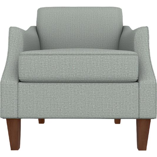  Best Home Furnishings Ashelle 4110DW Stationary Chair - Power Blue/Dark Walnut IMAGE 2