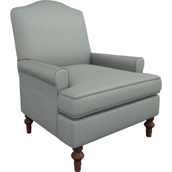  Best Home Furnishings Tyne 4210DW Stationary Chair - Power Blue/Dark Walnut IMAGE 1