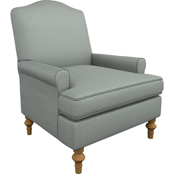  Best Home Furnishings Tyne 4210HB Stationary Chair - Power Blue/Honey Birch IMAGE 1