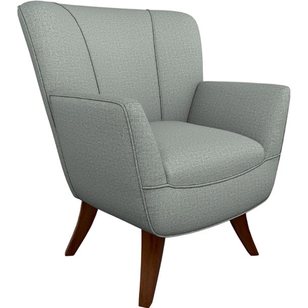  Best Home Furnishings Bethany 4550DW Stationary Chair - Power Blue/Dark Walnut IMAGE 1