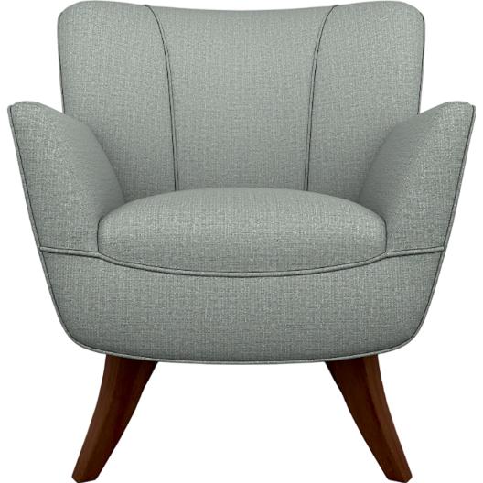  Best Home Furnishings Bethany 4550DW Stationary Chair - Power Blue/Dark Walnut IMAGE 2