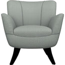  Best Home Furnishings Bethany 4550E Stationary Chair - Power Blue/Espresso IMAGE 2