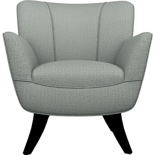  Best Home Furnishings Bethany 4550E Stationary Chair - Power Blue/Espresso IMAGE 2