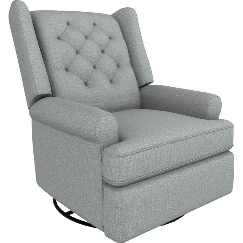  Best Home Furnishings Kendra 5NI85 Swivel Glider Recliner - Power Blue IMAGE 1