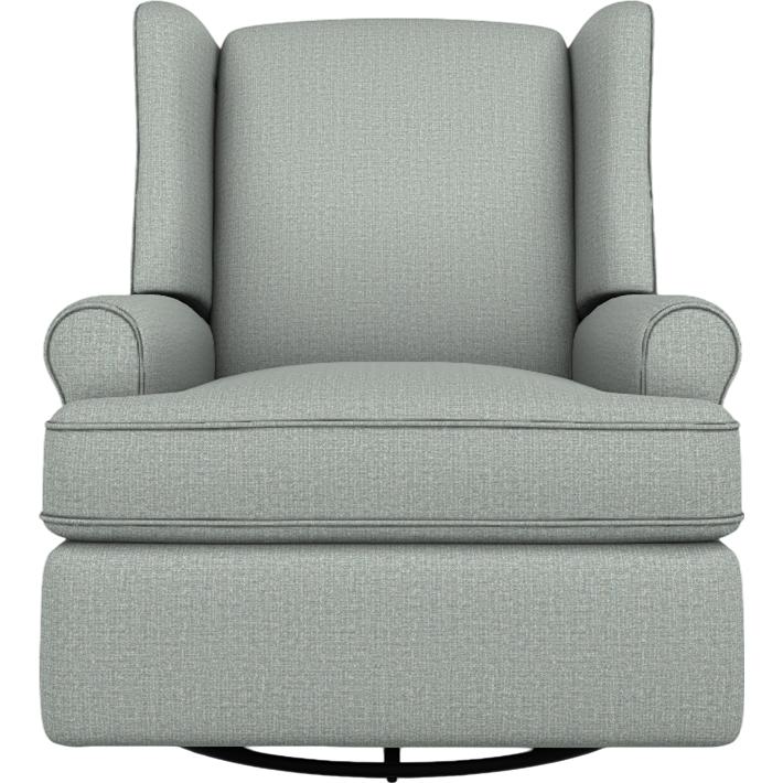  Best Home Furnishings Logan 5NI95 Swivel Glider Recliner - Power Blue IMAGE 2