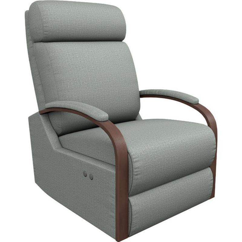  Best Home Furnishings Kinetix 7NP64DW Power Space Saver Recliner - Power Blue/Dark Walnut IMAGE 1