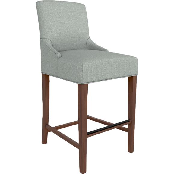  Best Home Furnishings Eliella 8840DW/24 24 Inch Barstool - Power Blue/Dark Walnut IMAGE 1