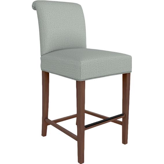  Best Home Furnishings Sebra 2 8860DW/24 24 Inch Barstool - Power Blue/Dark Walnut IMAGE 1